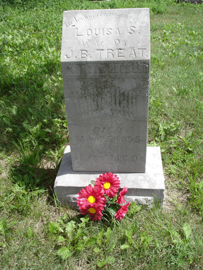 Louisa S Treat Headstone