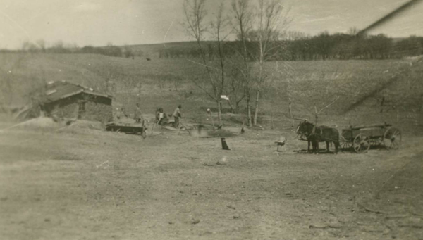 Beach Farm with sod house 1921