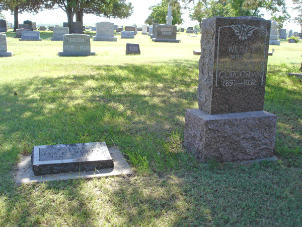 Wilna and Eva Corcoran Headstones