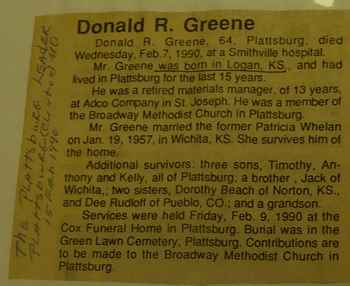 Don Greene Obituary